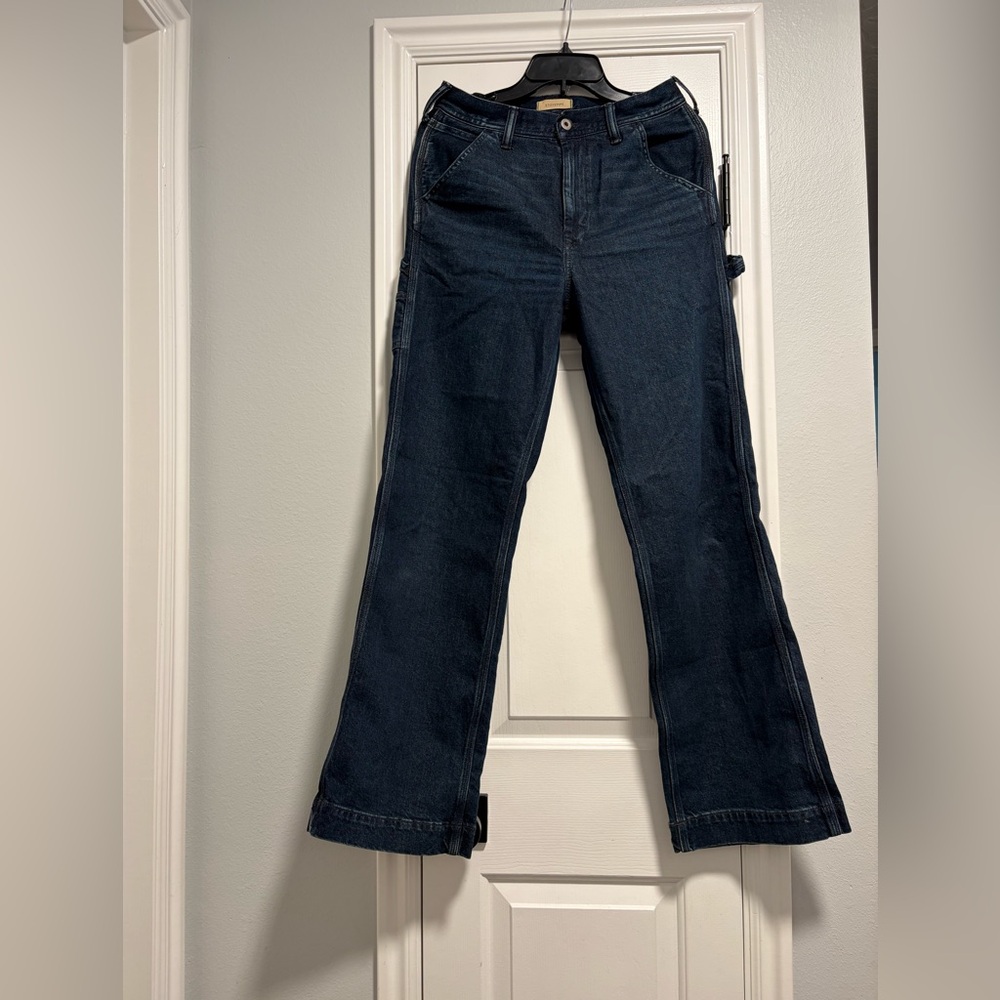 AE77 Stovepipe Dark Blue Women's Carpenter Jeans